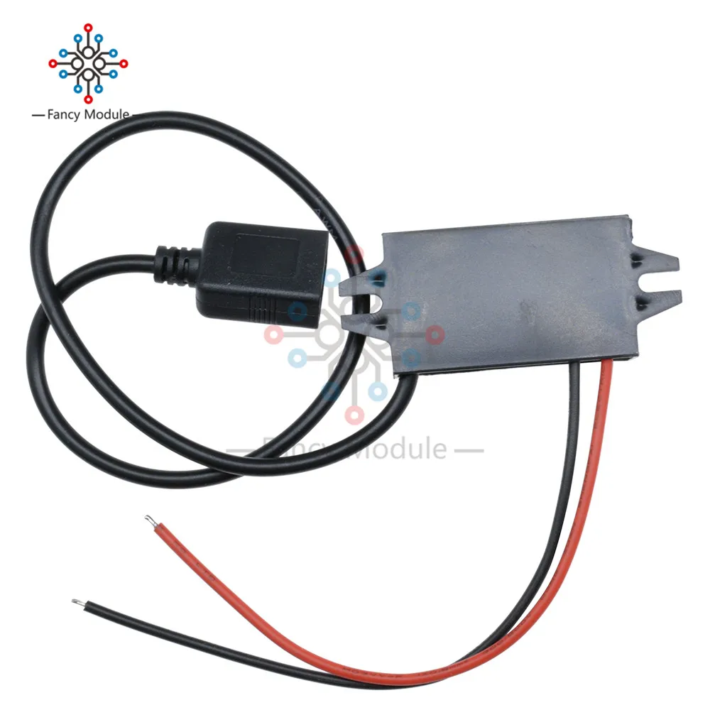 DC 12V to 5V Step Down Модуль питания USB Female Port Converter Potting Waterproof Power Module for phone charger|Адаптеры