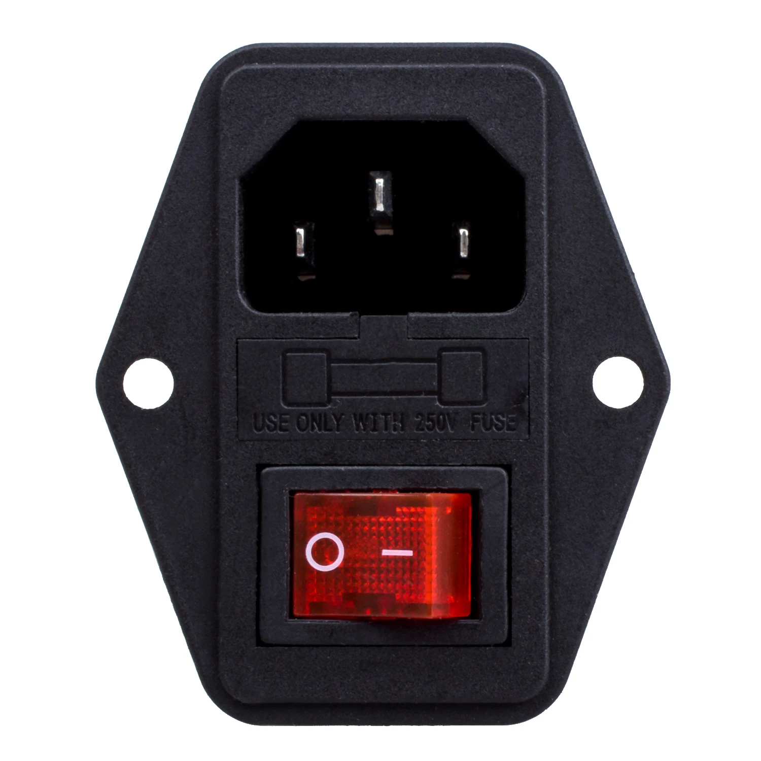 Новый стиль адаптера KSOL 3 Pin IEC320 C14 входной модульный Штепсель выключатель с
