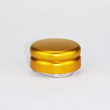 58 мм эспрессо кофе дистрибьютор инструмент Macaron кофе выравниватель трамбовщик с тремя угловыми наклонами Нескользящая нить для портафильтра - Цвет: Golden 58mm