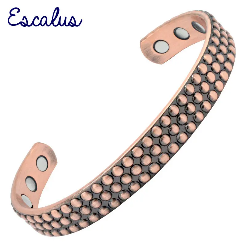 Браслет эскалус унисекс из чистой меди с 6 мощными магнитами для заживления