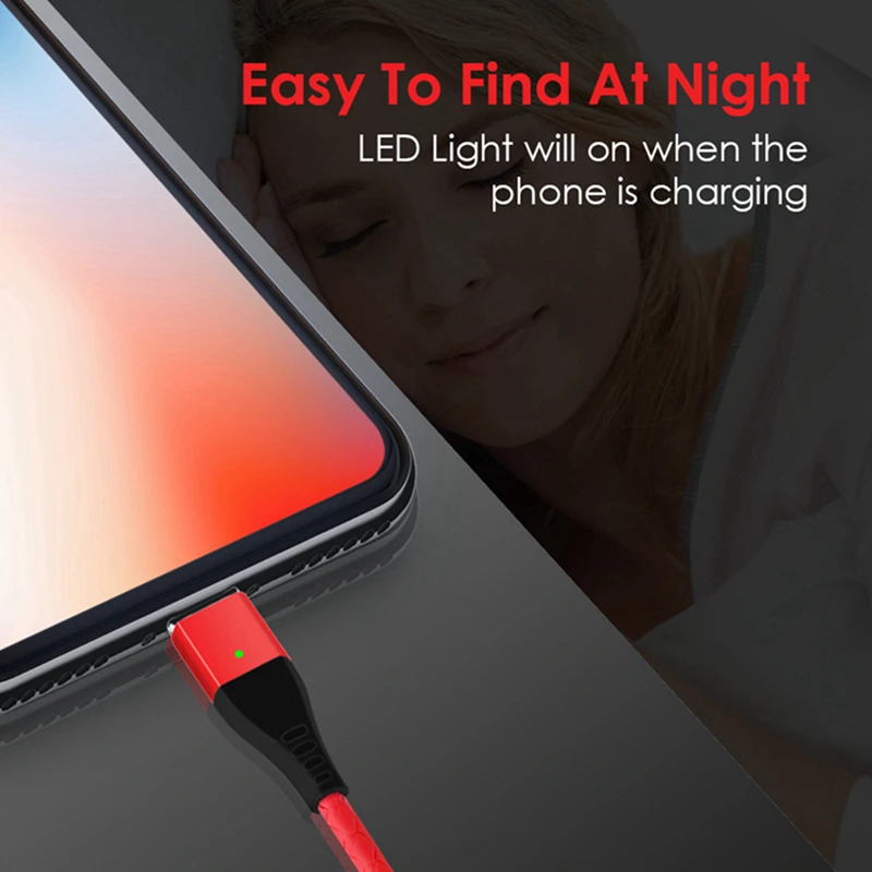Micro USB кабель Магнитный 1 m Кабель 2.4A быстрой зарядки Зарядное устройство