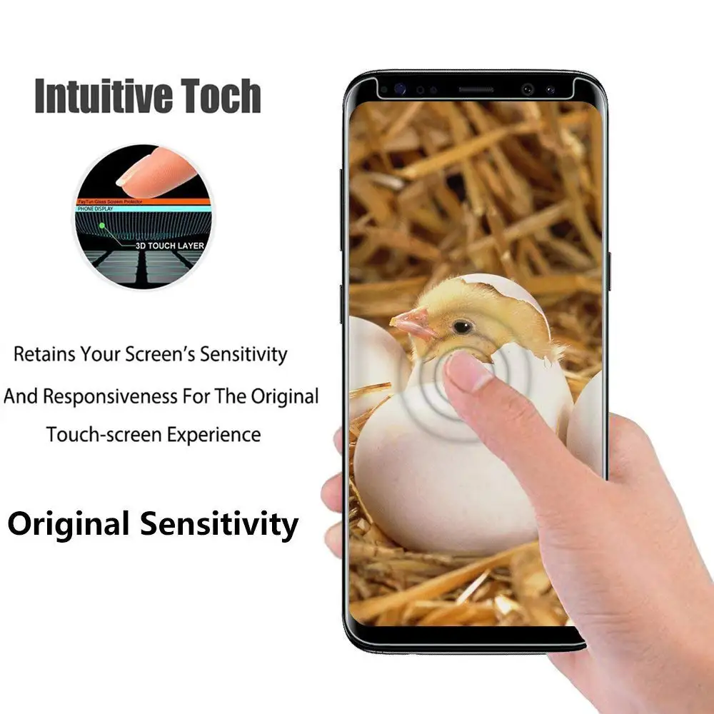 Закаленное 5d стекло с полным покрытием для SAMSUNG Galaxy Note 8 9 S6 S7 Edge S8 S9 PLUS + Защитная