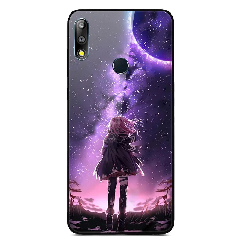 Для Asus Zenfone Max Pro M2 ZB631KL чехол из закаленного стекла с изображением планеты космос, стеклянный чехол на заднюю панель для Asus ZB631KL ZB 631KL ZB 631 KL - Цвет: 22
