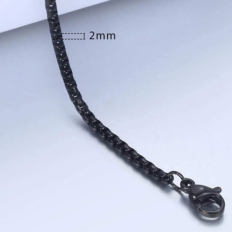 2mm KB526 Персонализированные 2-3 мм браслеты из нержавеющей стали для женщин и мужчин серебро золото пшеничная коробка кубинские звенья цепи браслеты мужские ювелирные изделия KBB13A - Окраска металла: 2mm KB526