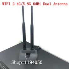 2-портный Dual с высоким коэффициентом усиления Wi-Fi 2,4G/5,8G 6dBi двухдиапазонный всенаправленная антенна 6DB