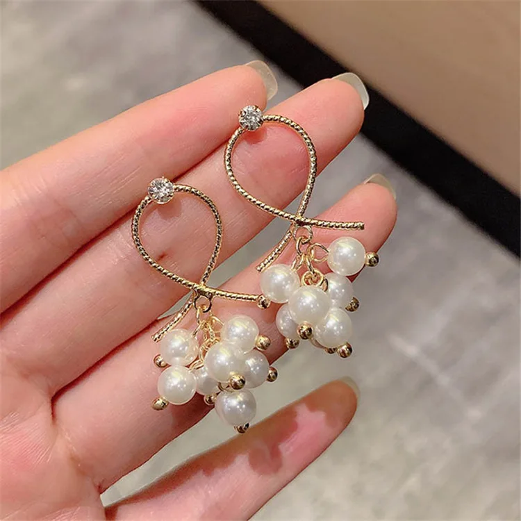 Блестящие боковые новые модные брендовые ювелирные изделия жемчужные бусины