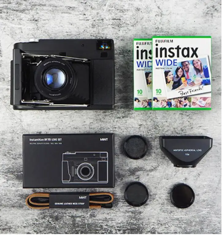 RF70 UltimatePackage MiNT InstantKon RF70 ручная дальнозорная фотокамера моментальной печати Fuji Instax Wide 210 - Цвет: RF70 UltimatePackage