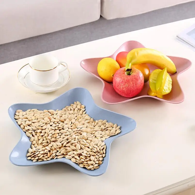 Европейский Пентагон фруктовый диск Пшеничная солома домашние конфеты охрана