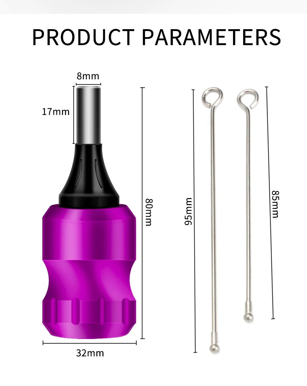 GHOST SPITER Adjustable Tattoo Grip Aluminum Alloy Tattoo Machine Guns Supplies Handle Grips For Cartridge Tattoo Needles