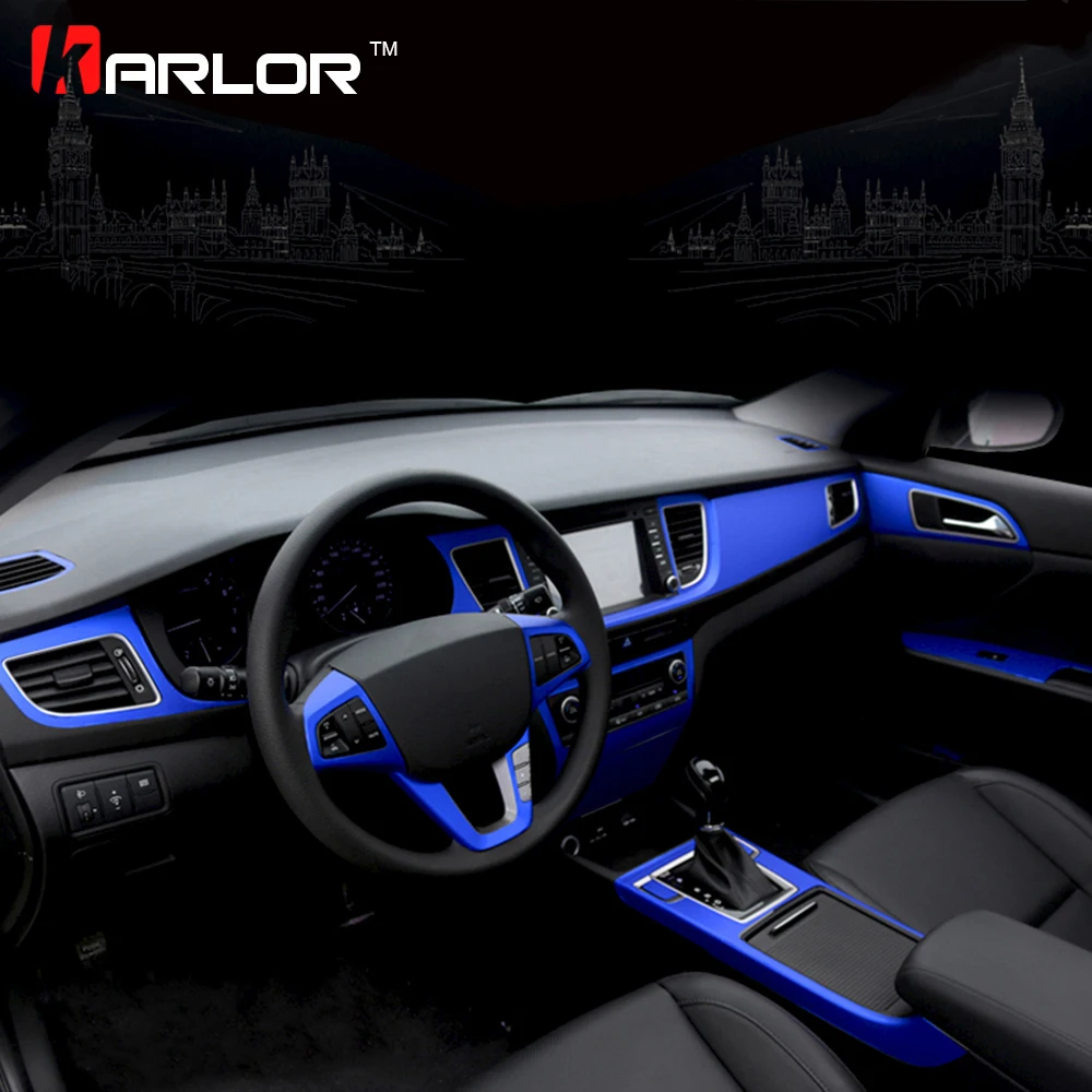 

Матовая ледяная металлическая виниловая защитная пленка против царапин стикеры и наклейки для стайлинга автомобиля Центральная панель уп...