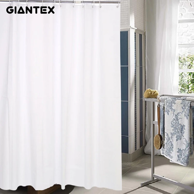 GIANTEX белая PEVA Водонепроницаемая занавеска для ванной душ занавески s комнаты Cortina