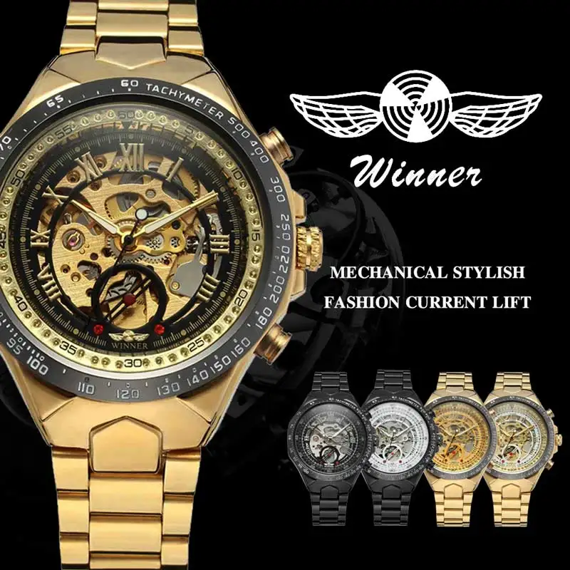 Relogio masculino WINNER мужские часы Лидирующий бренд Роскошные военные спортивные