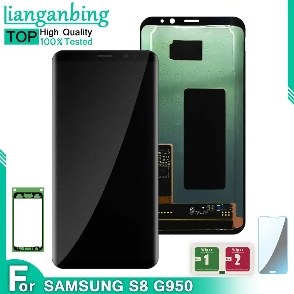 ЖК дисплей Super AMOLED для Samsung Galaxy S8 G950F G950FD G9500 G950U сенсорный экран в сборе PLUS
