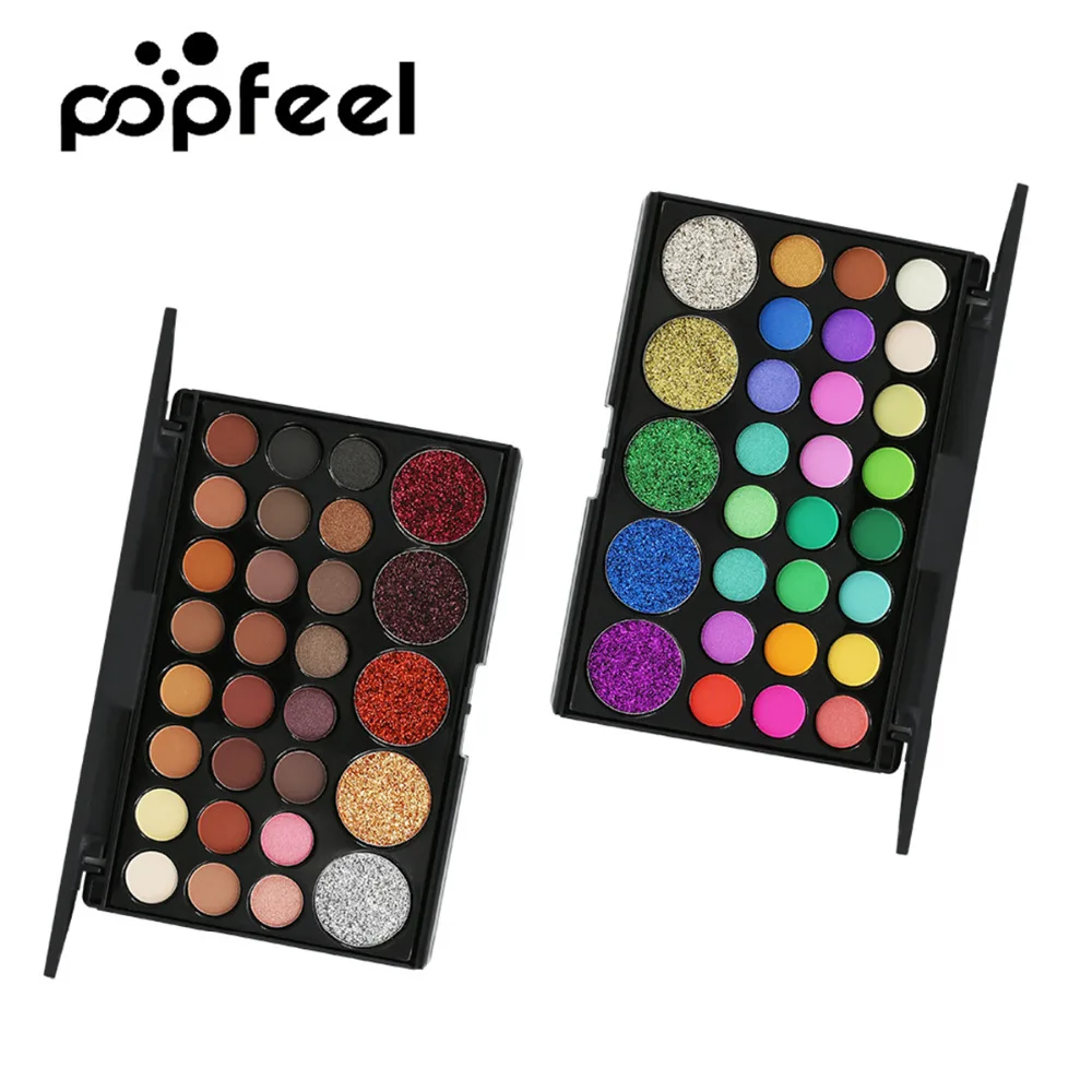 Popfeel горячая Распродажа 29 цветов Палитра теней для век матовые мерцающие