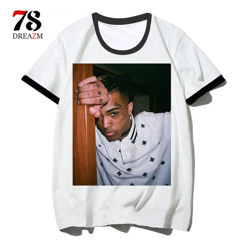 Xxxtentacion футболка 2019 Топ рэп мужские футболки смешные хип хоп о образный вырез