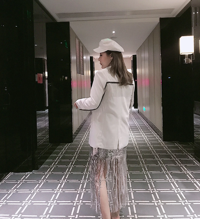 Женский Повседневный Блейзер Cakucool весенний облегающий блейзер с отложным