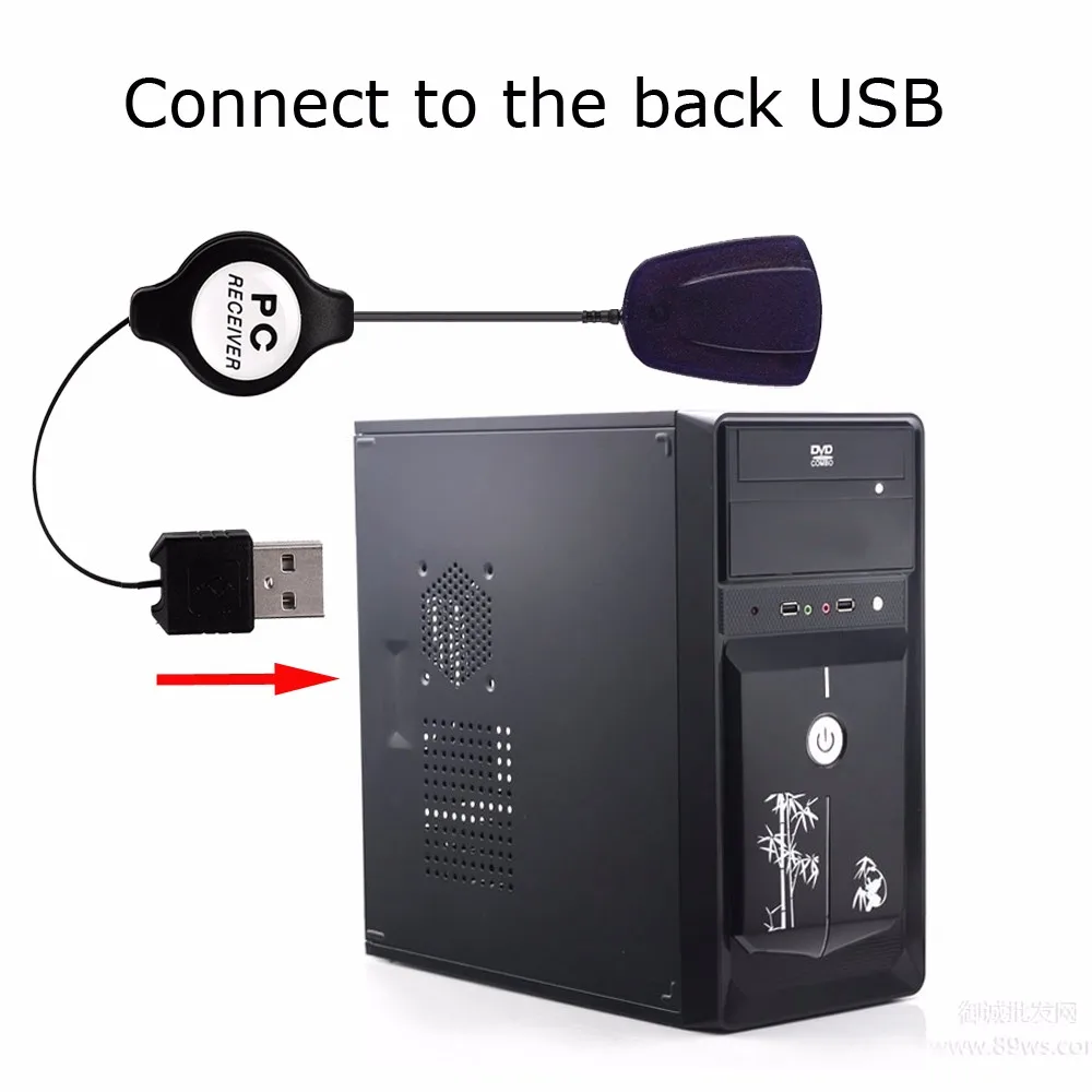Fornorm беспроводной Fly mouse USB пульт дистанционного управления Лер смарт-управление для ПК видео просмотра фильмов музыки с горячим ключом