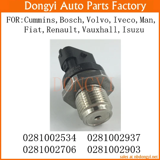 НОВЫЙ топливной рампе Давление Сенсор OEM 0281002534 0281002937 0281002706 0281002903 для cummins Bosch Volvo