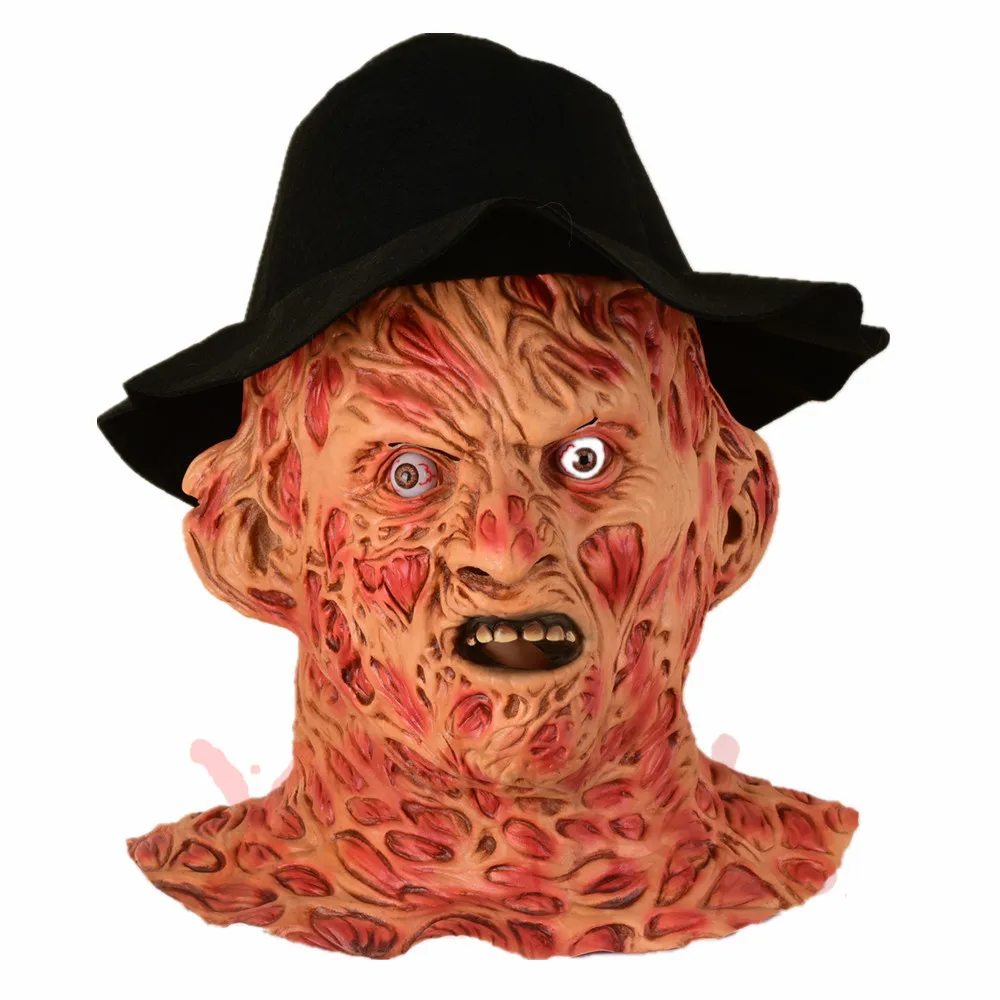 Комплект Латексных Масок Freddy krueger костюм для взрослой вечеринки Пятница 13-е