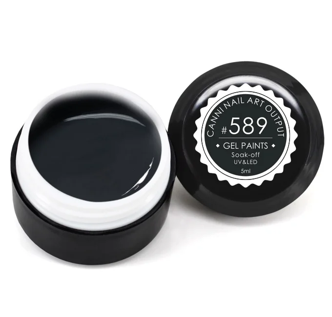 589 CANNI УФ-гель-краска, цвет 551-600, эмаль, 5 мл, 141 чистых цветов, лак Venalisa, дизайн, замачиваемый от морщин, УФ-светодиодный гель для рисования ногтей - Цвет: 589