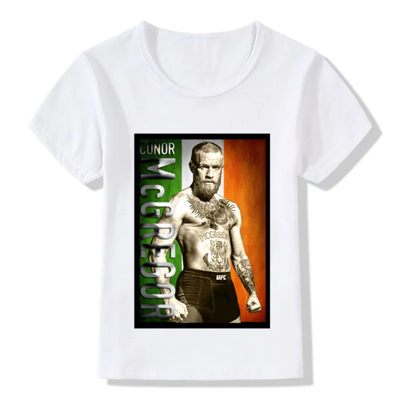 Детская модная футболка ММА Conor Mcgregor детские летние топы с коротким рукавом