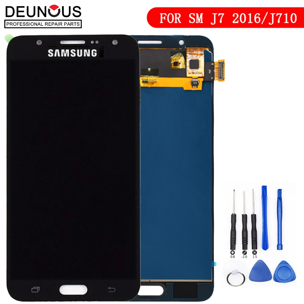 TFT может настроить для Samsung Galaxy J7 2016 ЖК дисплей J710 J710FN сенсорный экран дигитайзер