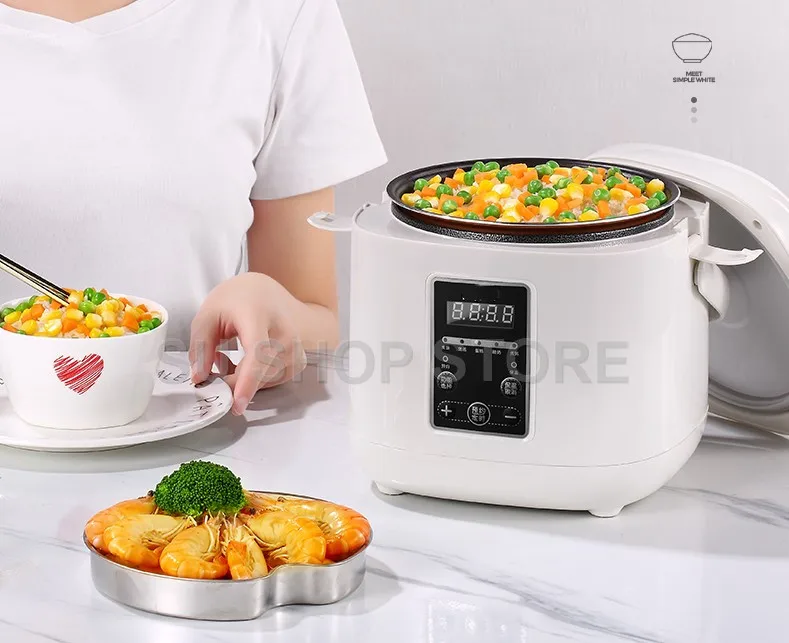 Мини рисоварка 2 л небольшая Пароварка многофункциональная кастрюля для