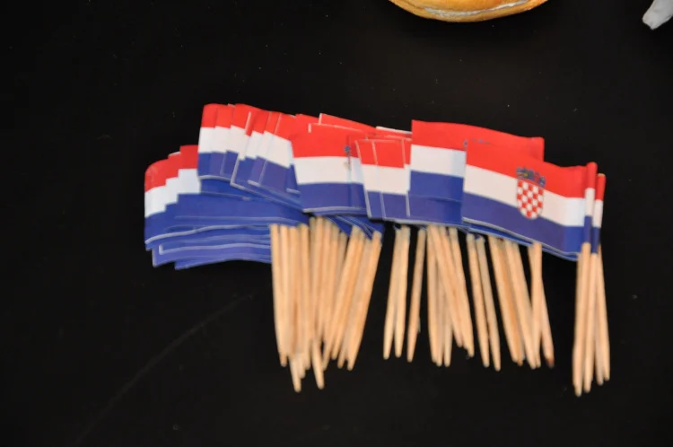 Палочка для вышивания зубов в стране флаг продажи металлический коктейльный