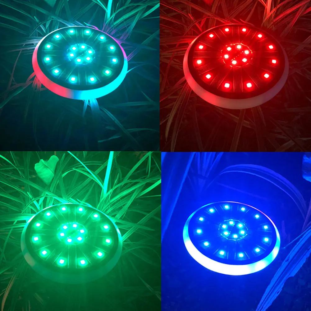 Color Changing Round Solar Powered LED Light Outdoor Garden Yard Decor Lamp #01 | Освещение