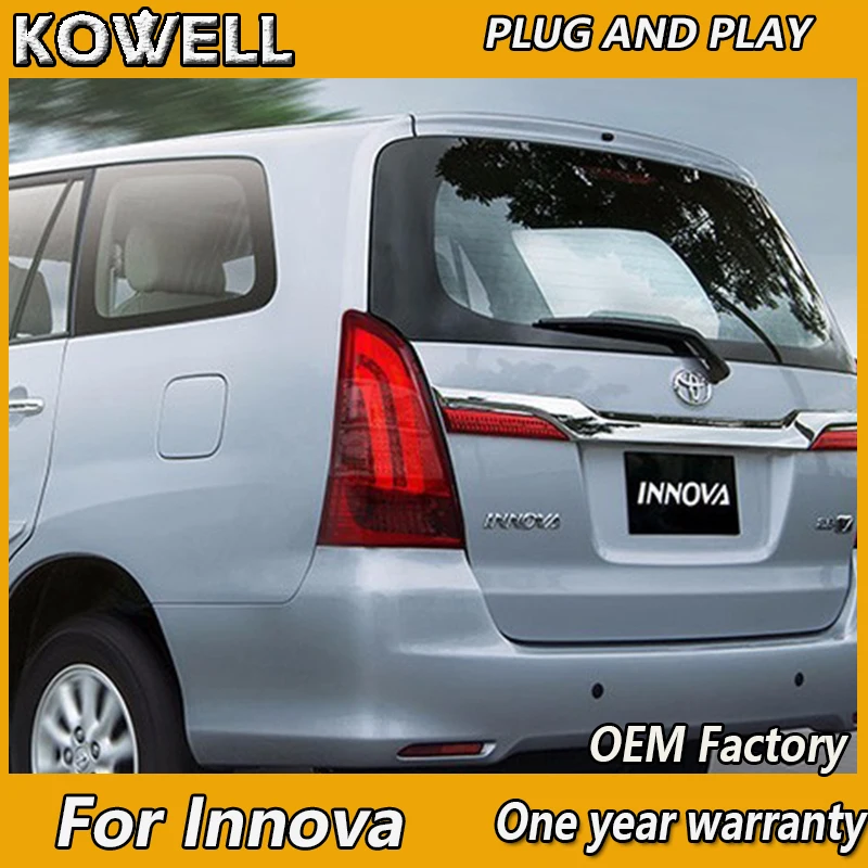 KOWELL автомобильный Стайлинг для Toyota Innova хвост свет светодиодные задние фонари LED