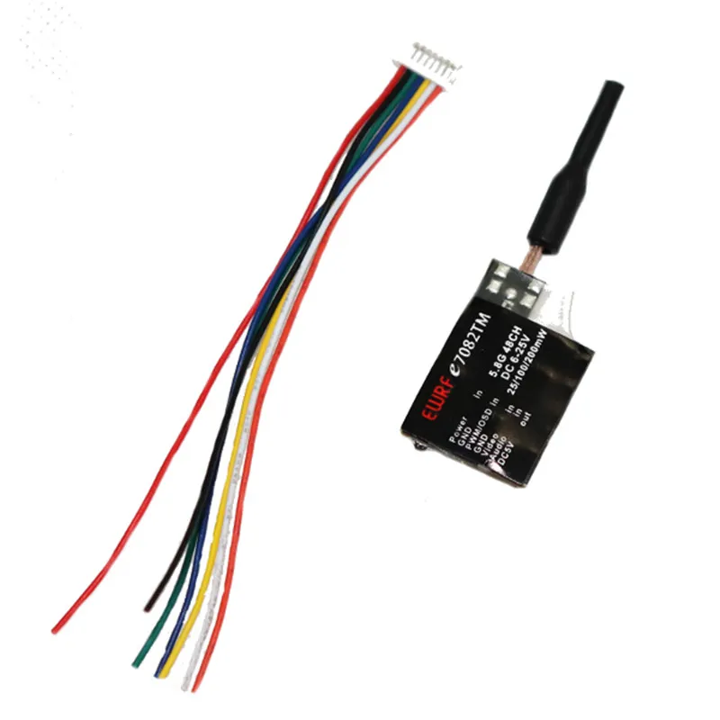 EWRF-e7082TM 5.8G 48CH 25/100/200mW Switchable Transmitter Support PWM / OSD Configuring For FPV System Parts Accessories Accs | Игрушки и