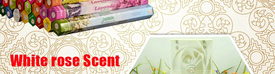 Флейта 20 палочек/упаковка белая роза ароматическая специя ароматические палочки с сердечником край закручен вручную от индийского горения В чайном домике для медитации