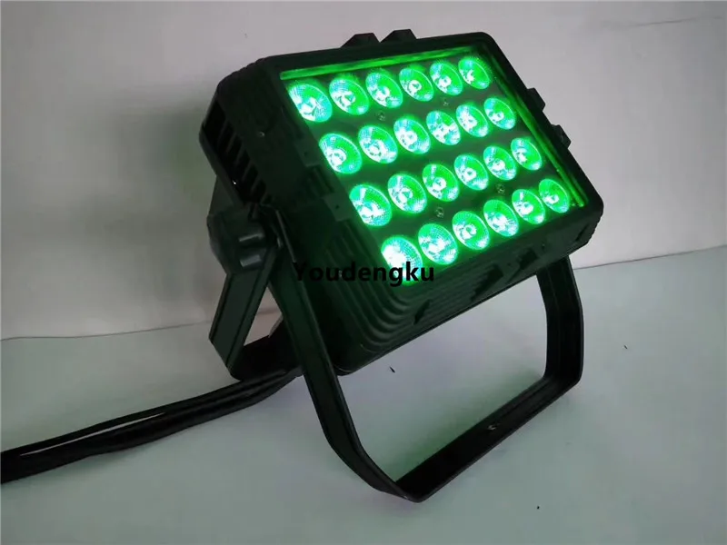 10 шт. Профессиональное светодиодное освещение для мытья стен 24x15 Вт rgbaw 5in1dmx512
