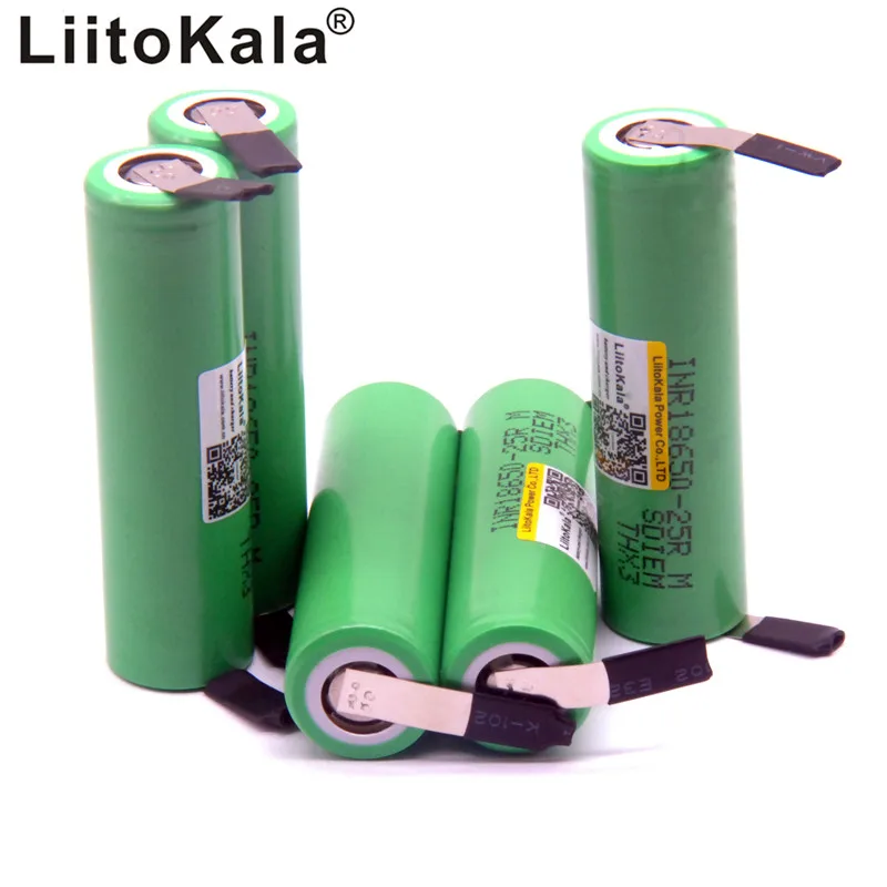 8 шт. литиевая батарея liitokala 18650 2500 мАч стандартная 20 А электронная сигарета +