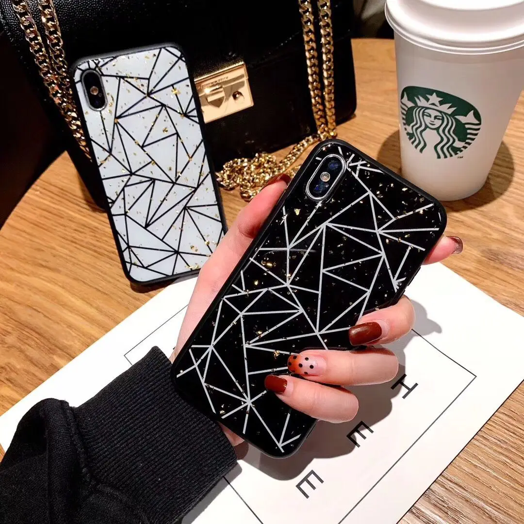 Чехол для телефона Национальный стиль геометрический Золотой Фольги чехол iPhone XS