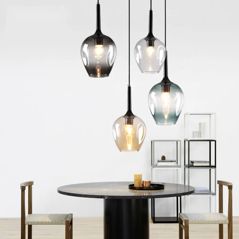 витрина Волшебный стеклянный шар подвесной светильник Подвеска синяя подсветка