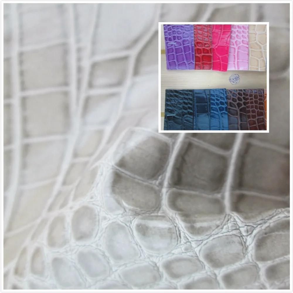 Ткань из искусственной кожи синтетическая кожа 12 цветов текстиль для сумки и