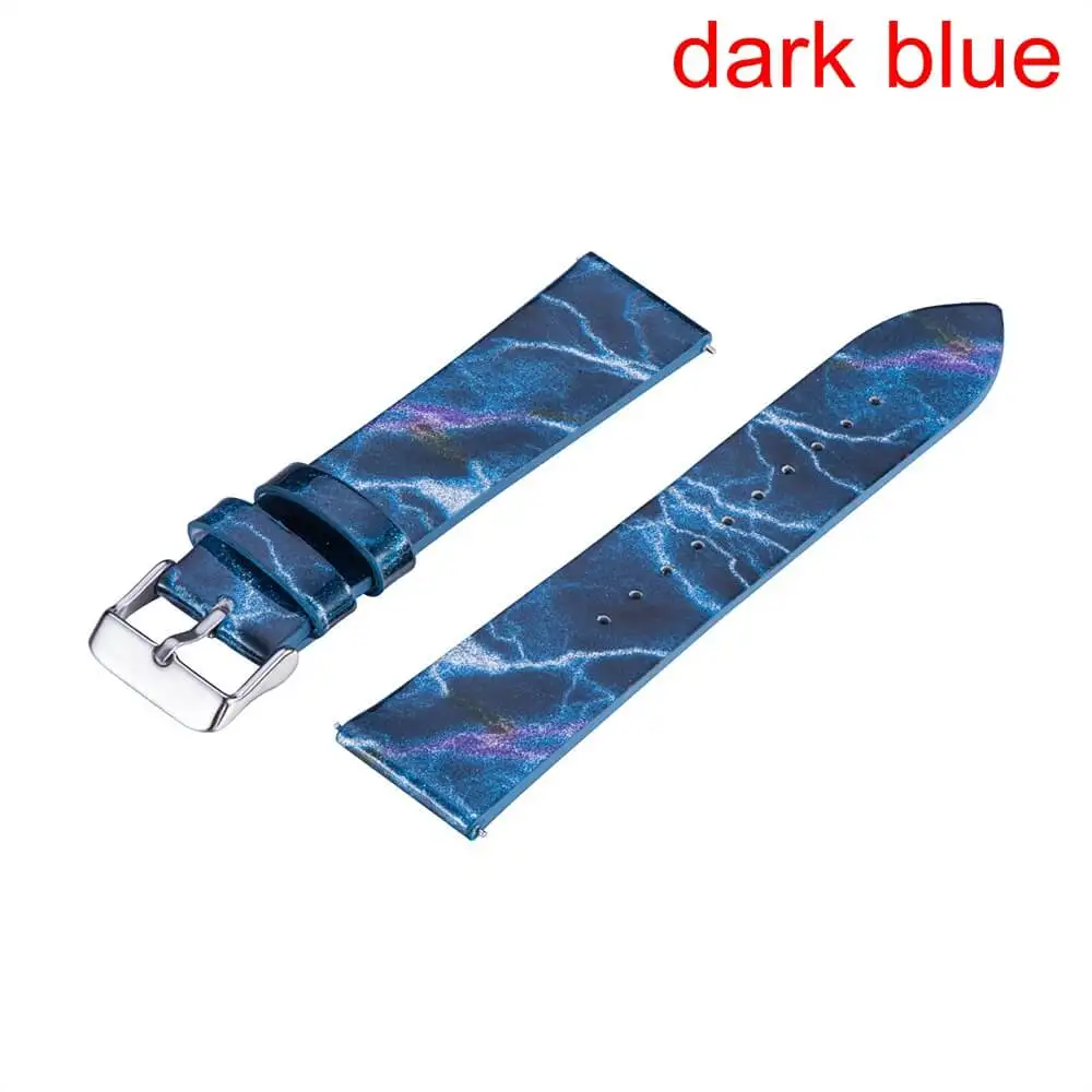 dark blue Новая мода сменный ремешок для часов из искусственной кожи ремешок для часов Леопардовый Браслет с надписью ремешок для Fit bit versa lite/versa/blaze - Цвет: dark blue