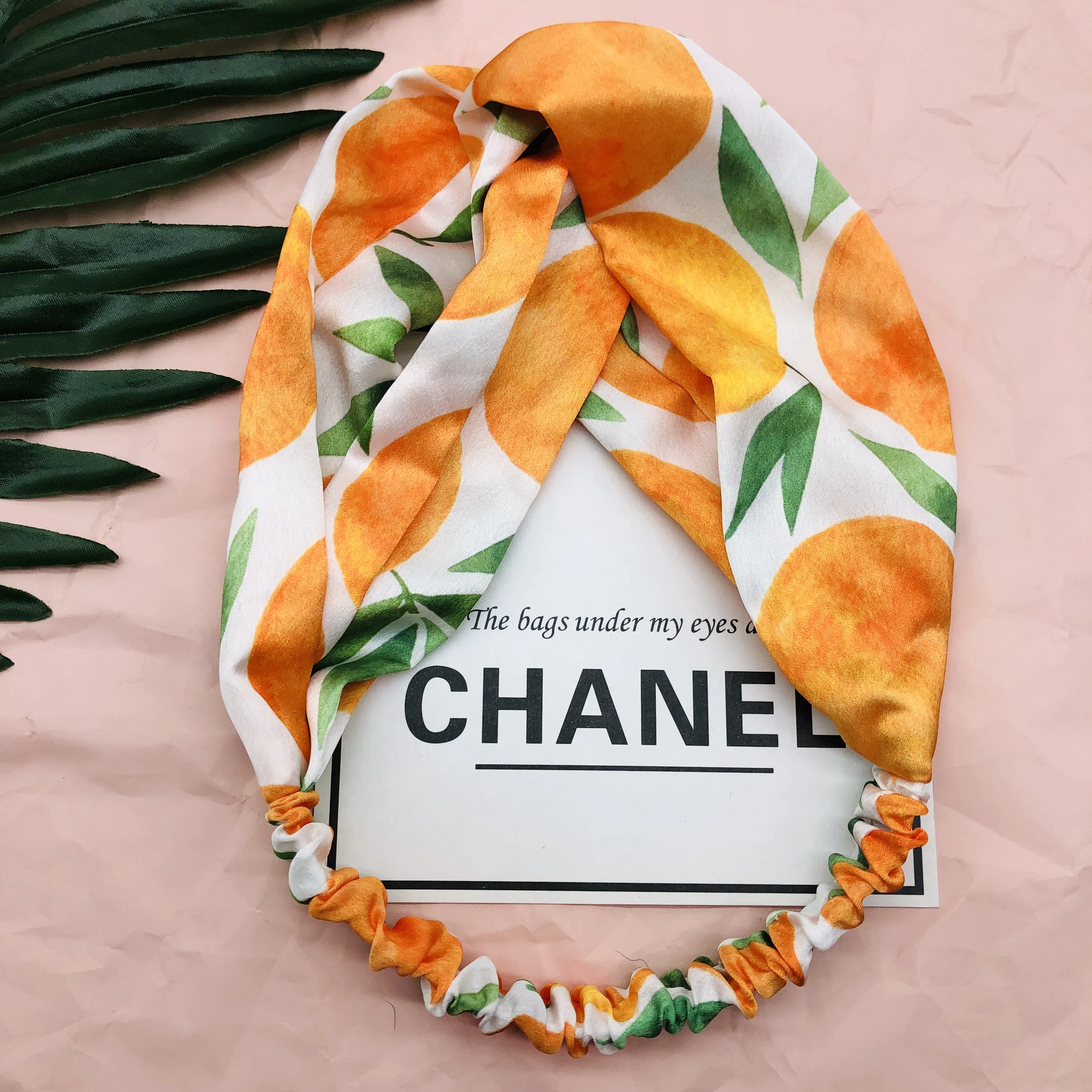 Летнее в богемном стиле повязки на голову фрукты повязка для головы с принтом