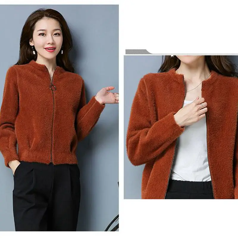 2018 осень зима женские шубы из искусственного меха новая стильная модная норка