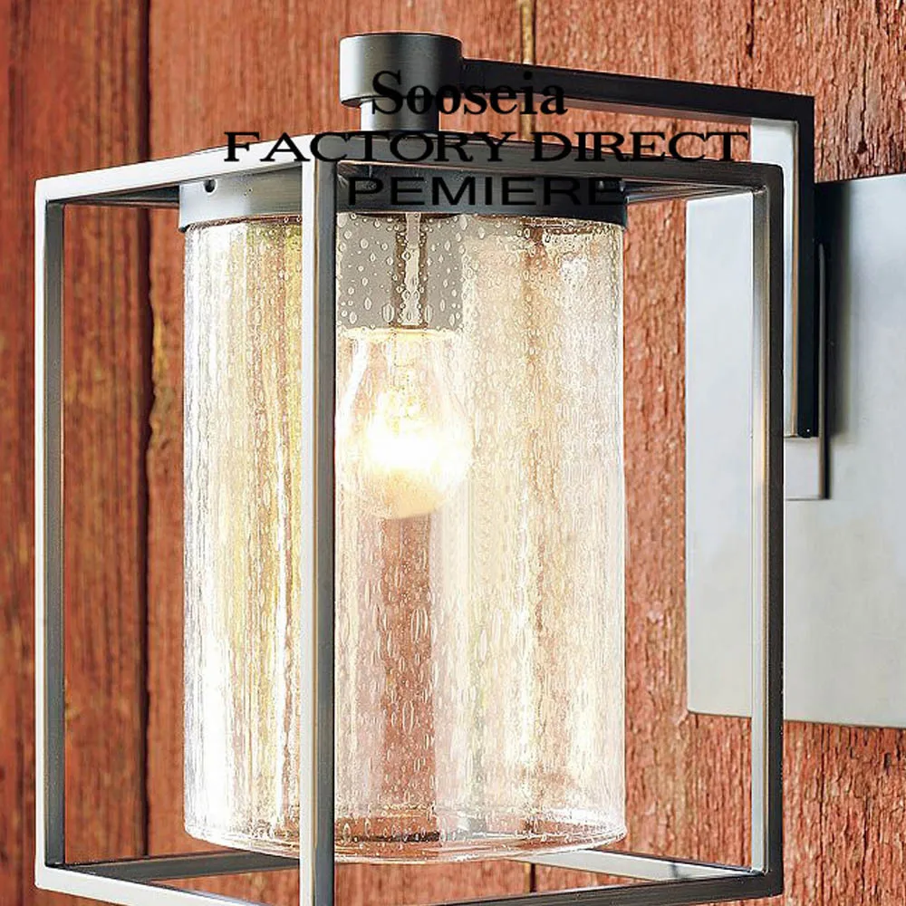 Черная клетка для птиц настенная лампа освещение антикварная Американская