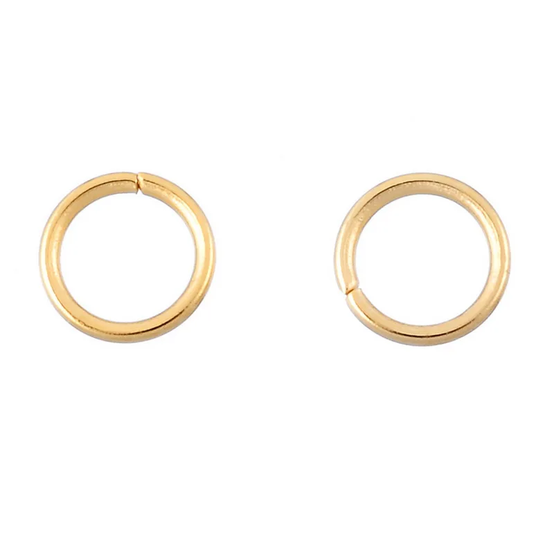 Открытые Кольца LASPERAL из нержавеющей стали с золотым покрытием для бижутерии