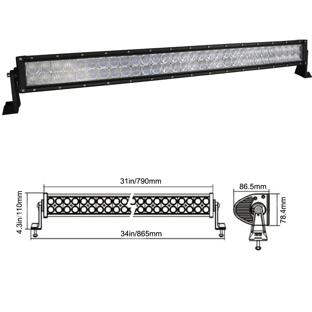 Auxtings high power 32 inch 300W straight led work light bar 4x4 offroad waterproof CE car 5D LED | Автомобили и мотоциклы