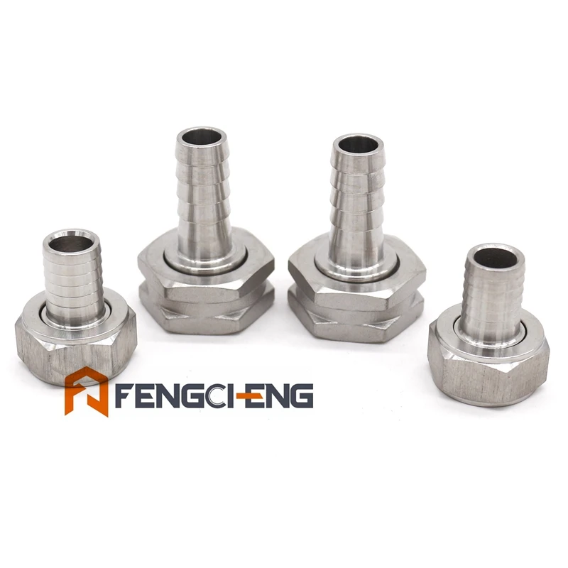 

All Stainless Steel Plate Chiller Adapter Kit, 2pcs x 1/2"NPT, 2pcs x 3/4"Garden Hose Thread, Homebrew Fitting