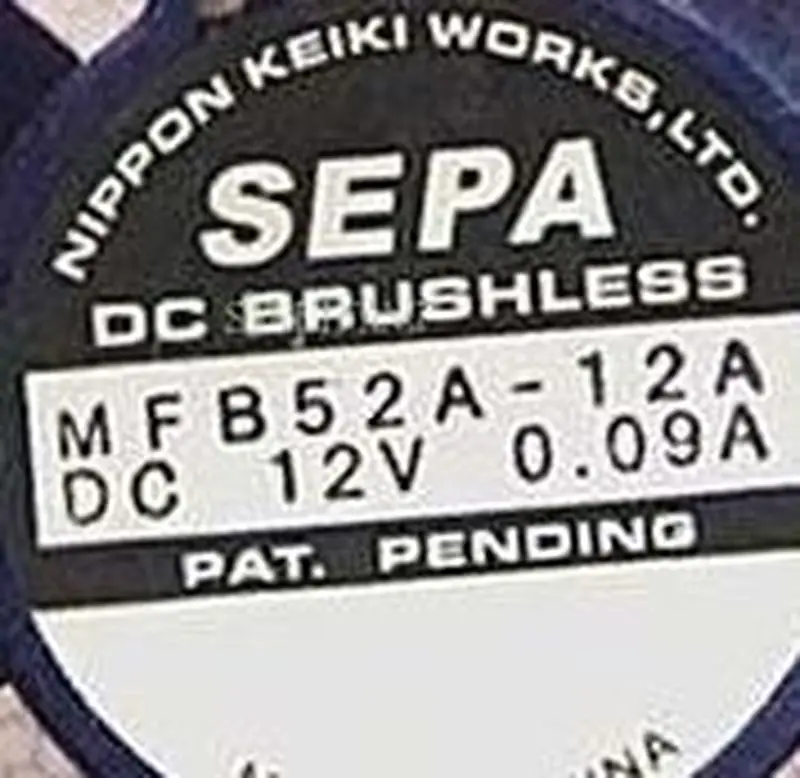 

For SEPA MFB52A-12A DC 12V 0.09A, 50x50x10mm 3-wire Server Cooler Fan