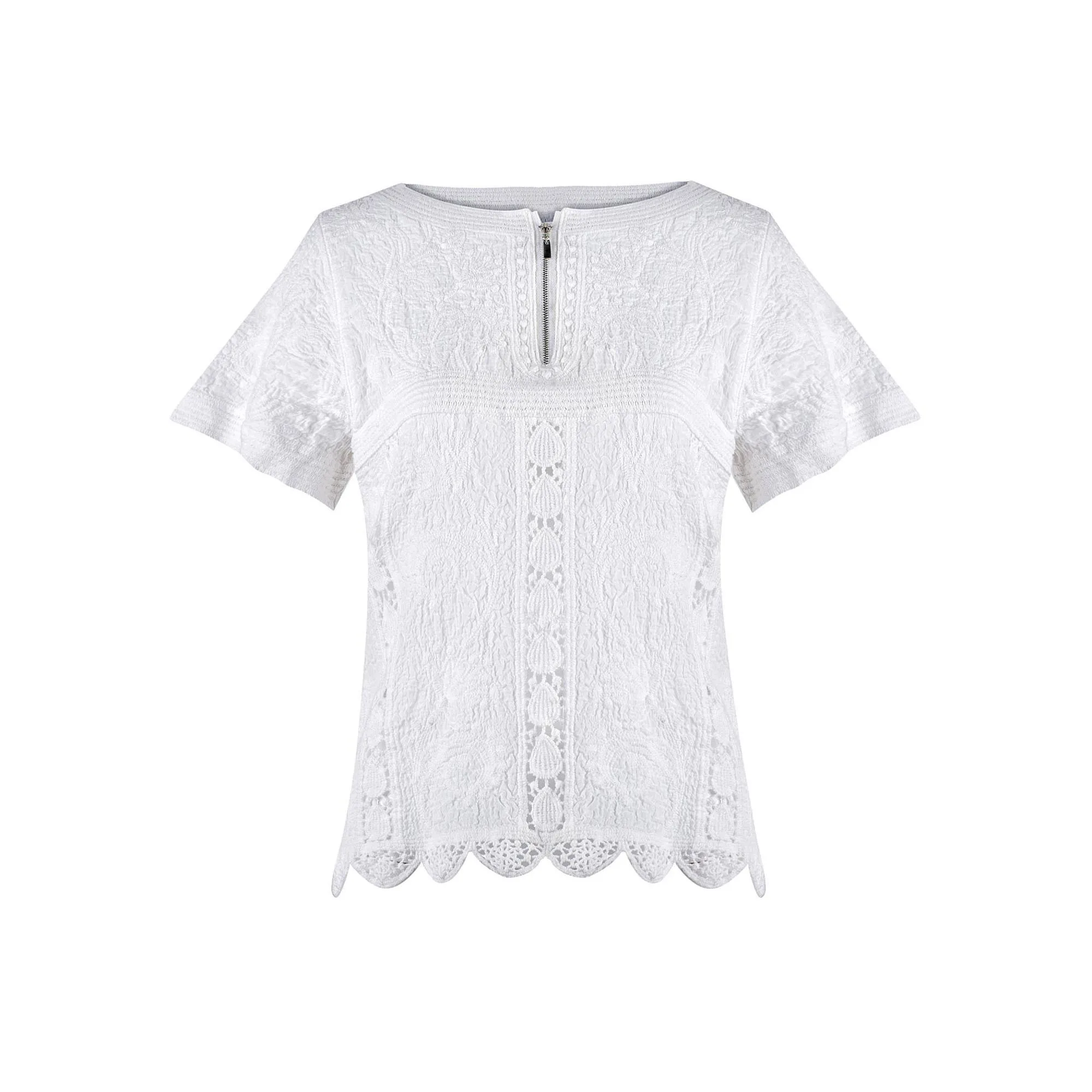 Merderheow New Europe 2017 Summer Women's Lace Hollow Out Blouses Shirts Female Casual Clothing Sexy Tops L562 |