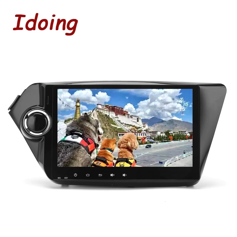 Idoing 2Din9 &quot4 Гб ОЗУ 32 ПЗУ Восьмиядерный автомобильный gps-плеер для Kia K2 Rio Android8.0