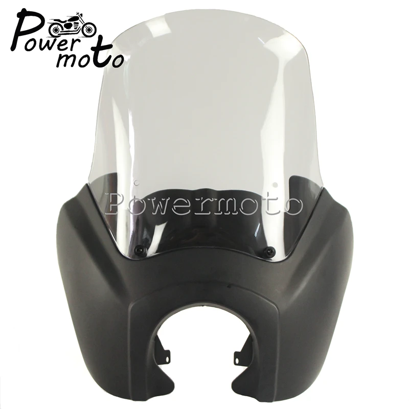 Прозрачный/Дым мотоцикл 1" ветровой щиток передний обтекатель для Harley Dyna Fat Bob Wide Glide FXR FXD 1987