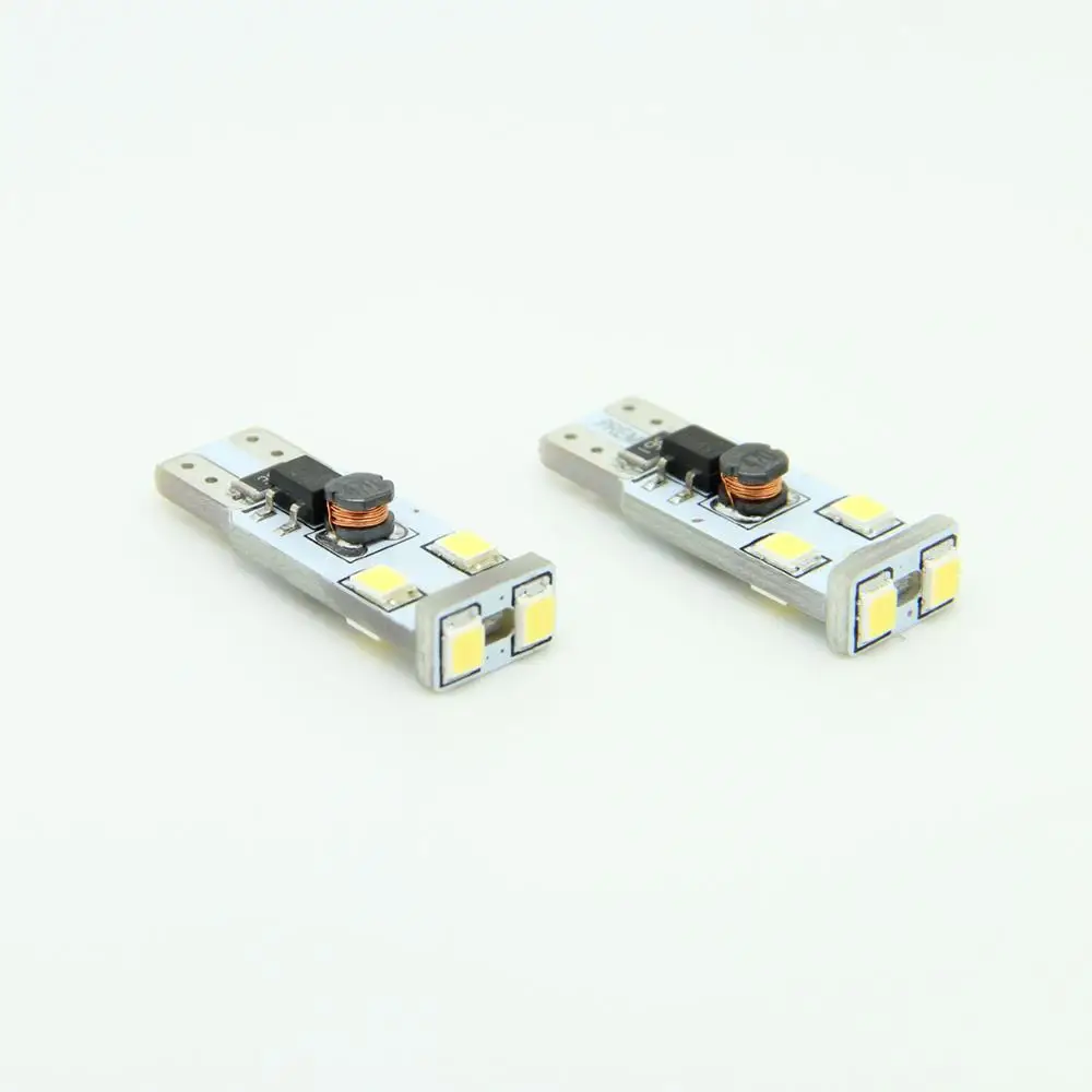 2шт Bosmaa T10 Canbus 6SMD2835 светодиодный фонарь для парковки или номерного знака ширина