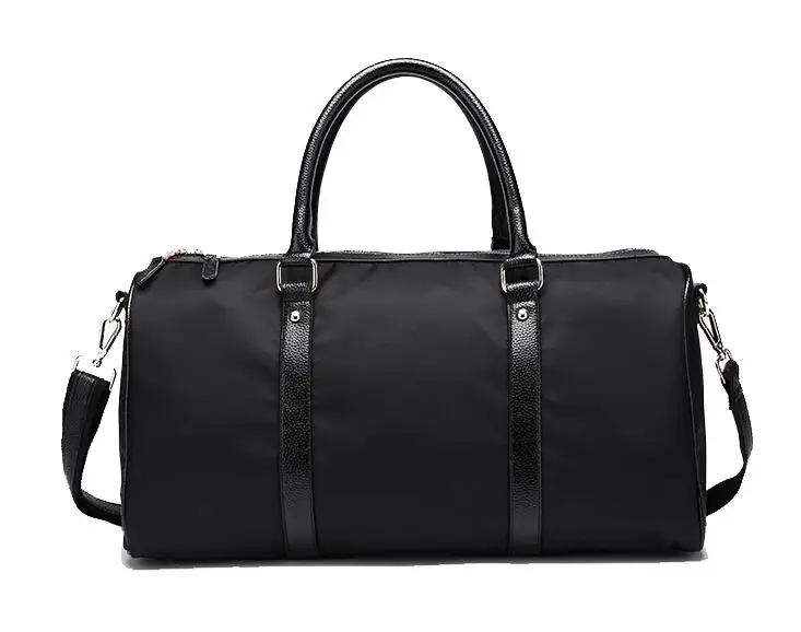 Водонепроницаемая мужская дорожная сумка Большая вместительная многофункциональная мужская сумка через плечо Женская дорожная сумка унисекс сумка через плечо - Цвет: Черный